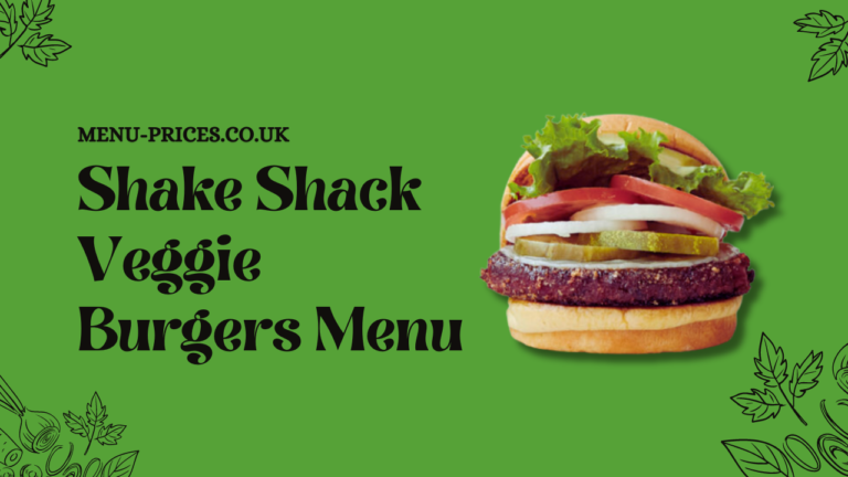 Shake Shack Veggie Burgers Menu Prices