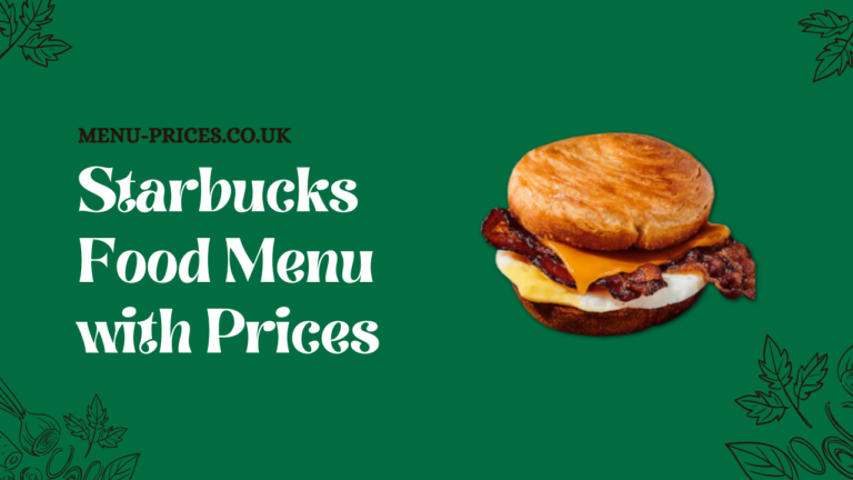 Starbucks Food Menu