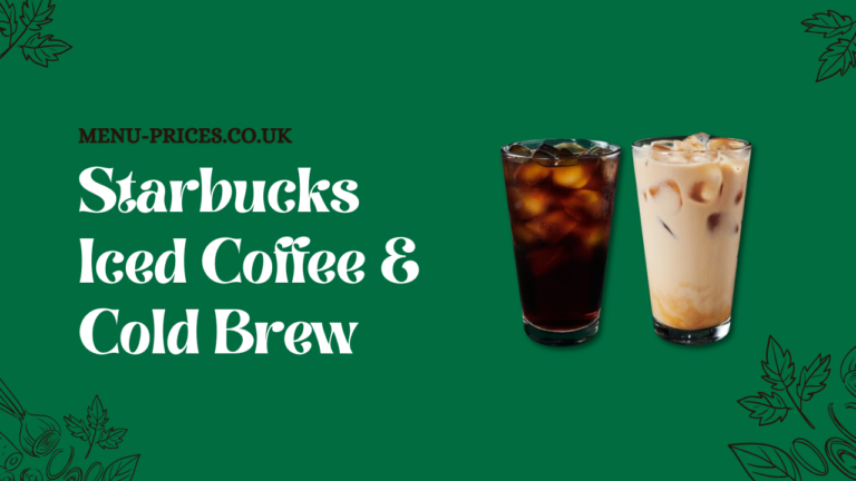 Starbucks Iced Coffee & Cold Brew