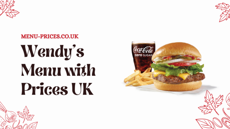 Wendy's Menu with Prices UK