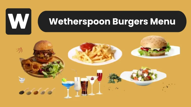 Wetherspoon Burgers Menu