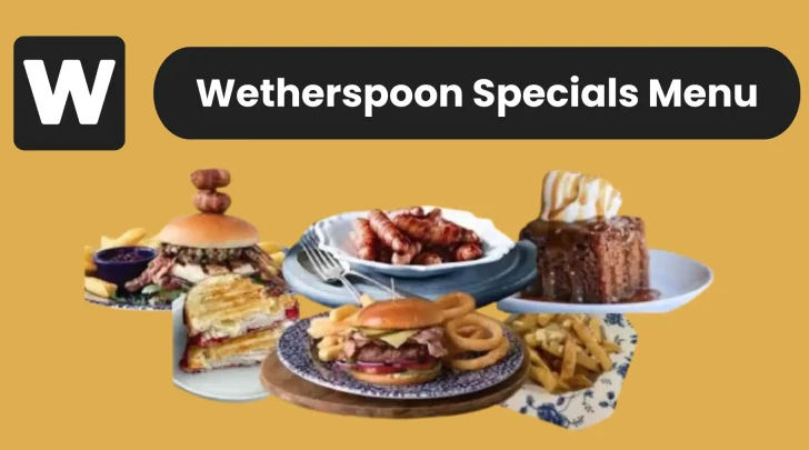 Wetherspoon Specials Menu