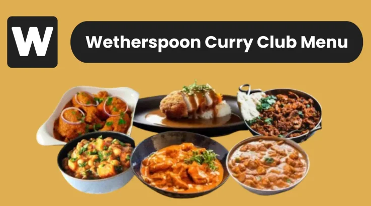 Wetherspoon Curry Club Menu